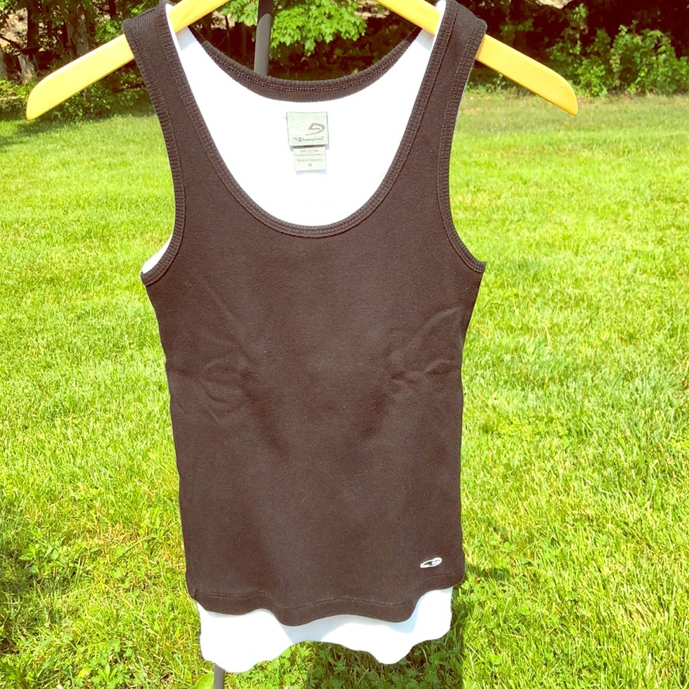 Champion Cotton Knit 2-Piece Tank Top Size Medium